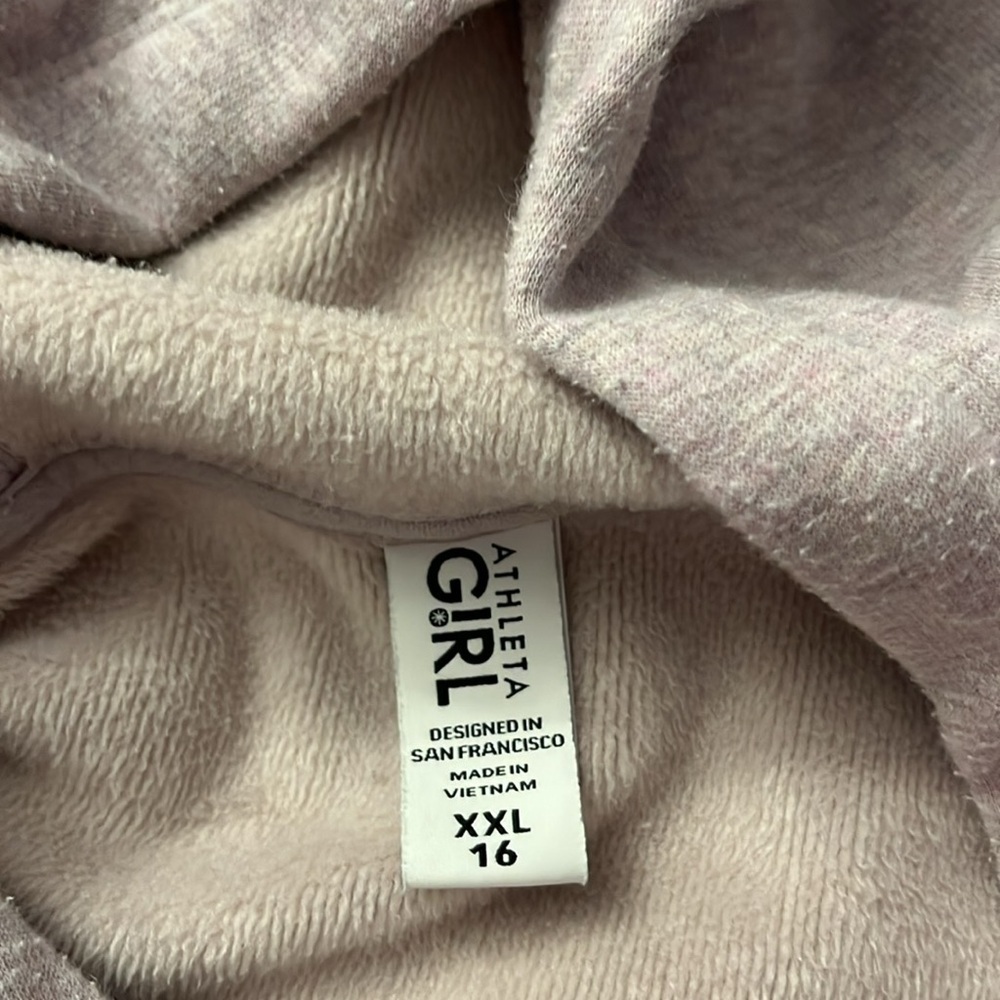 Athleta Girl Purple Heathered Hoodie - Picture 3 of 4